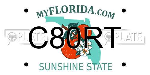 C80RT Florida License Plate