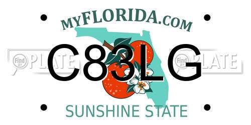 C83LG Florida License Plate