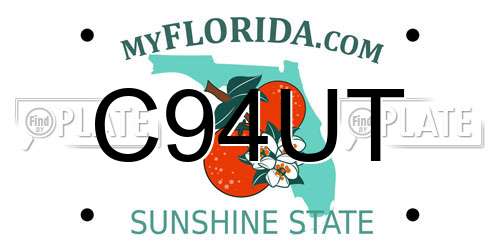 C94UT Florida License Plate
