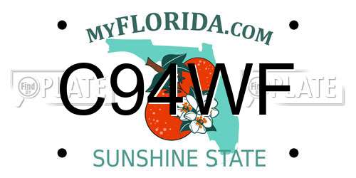 C94WF Florida License Plate