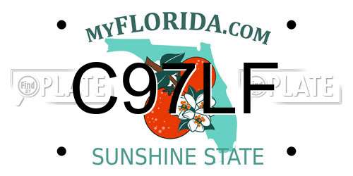C97LF Florida License Plate