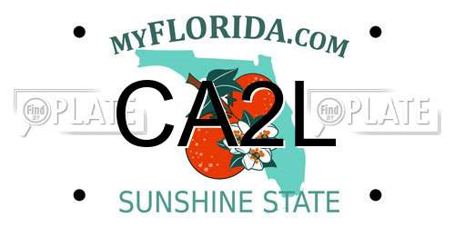 CA2L Florida License Plate