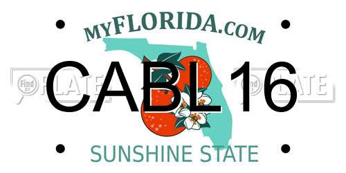 CABL16 Florida License Plate