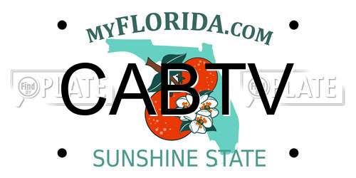 CABTV Florida License Plate