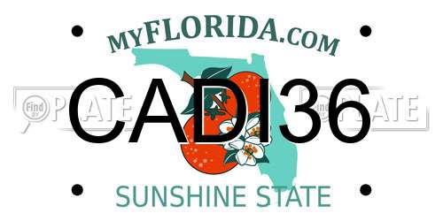 CADI36 Florida License Plate