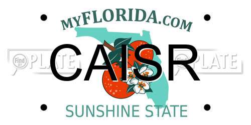 CAISR Florida License Plate