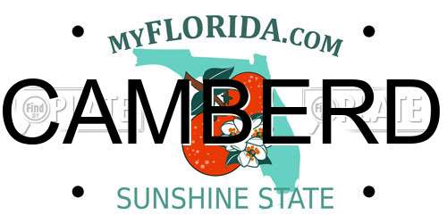 CAMBERD Florida License Plate