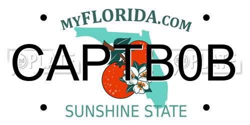 CAPTB0B Florida License Plate