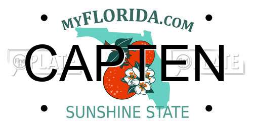 CAPTEN Florida License Plate