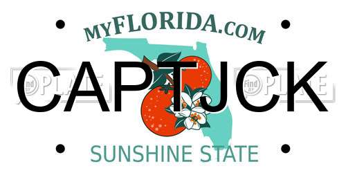 CAPTJCK Florida License Plate