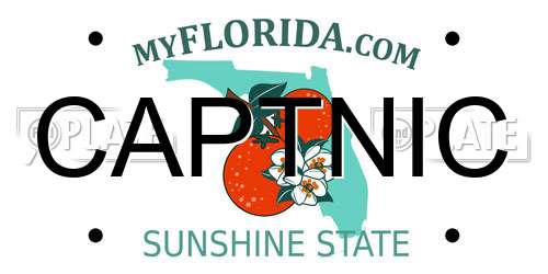 CAPTNIC Florida License Plate