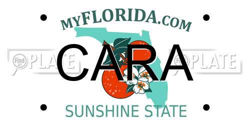 CARA Florida License Plate