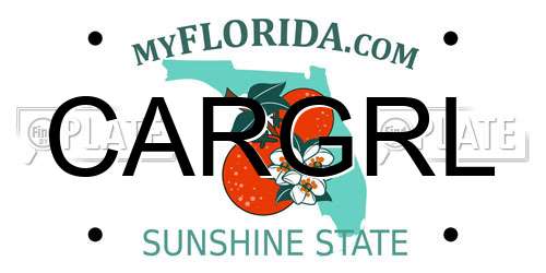 CARGRL Florida License Plate