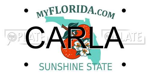 CARLA Florida License Plate