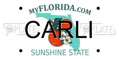 CARLI Florida License Plate