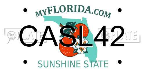 CASL42 Florida License Plate