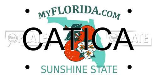 CATICA Florida License Plate