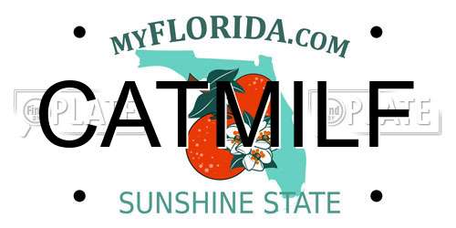 CATMILF Florida License Plate