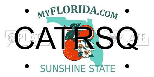 CATRSQ Florida License Plate