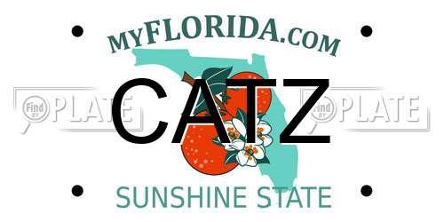 CATZ Florida License Plate