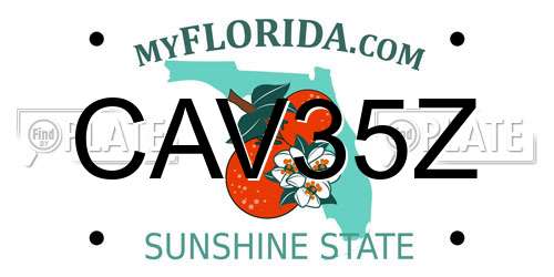 CAV35Z Florida License Plate