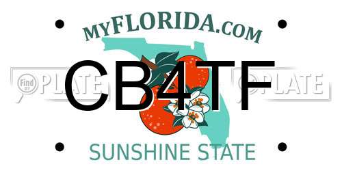 CB4TF Florida License Plate