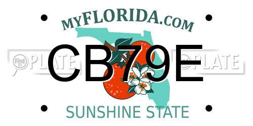 CB79E Florida License Plate