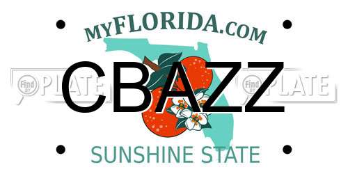 CBAZZ Florida License Plate