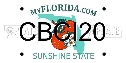 CBCI20 Florida License Plate