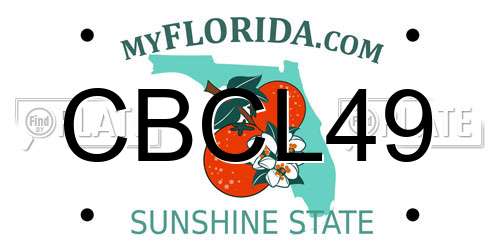 CBCL49 Florida License Plate