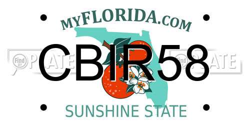 CBIR58 Florida License Plate