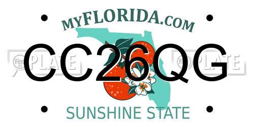 CC26QG Florida License Plate