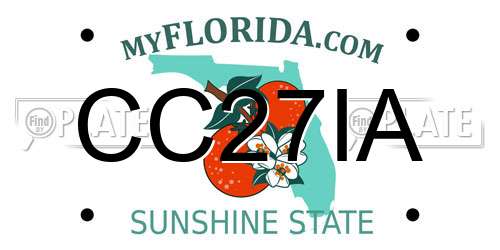 CC27IA Florida License Plate