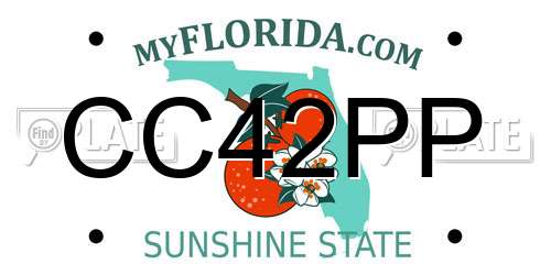 CC42PP Florida License Plate