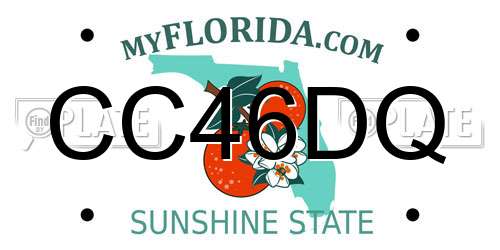 CC46DQ Florida License Plate