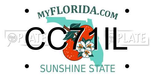 CC71IL Florida License Plate
