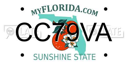 CC79VA Florida License Plate