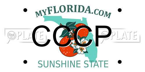 CCCP Florida License Plate