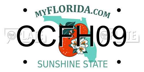 CCFH09 Florida License Plate