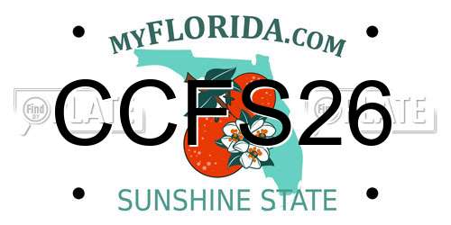 CCFS26 Florida License Plate