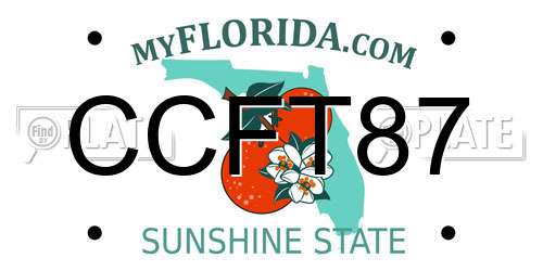 CCFT87 Florida License Plate
