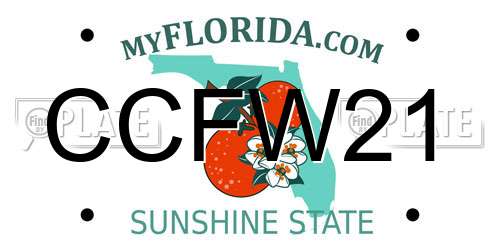 CCFW21 Florida License Plate