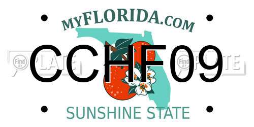 CCHF09 Florida License Plate