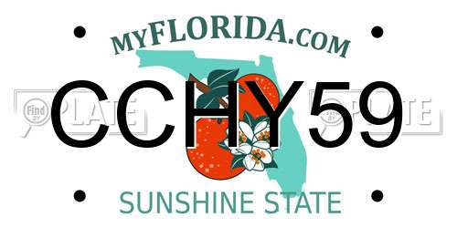CCHY59 Florida License Plate
