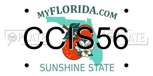 CCIS56 Florida License Plate