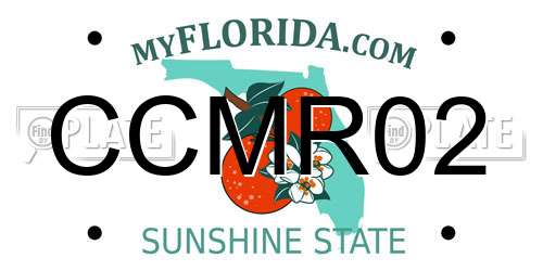 CCMR02 Florida License Plate