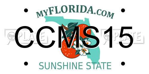 CCMS15 Florida License Plate