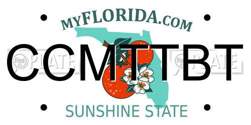 CCMTTBT Florida License Plate