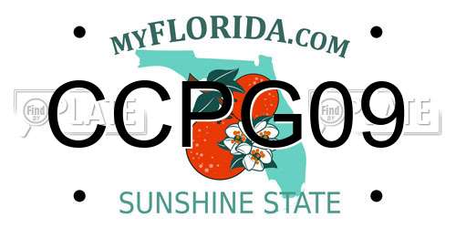 CCPG09 Florida License Plate