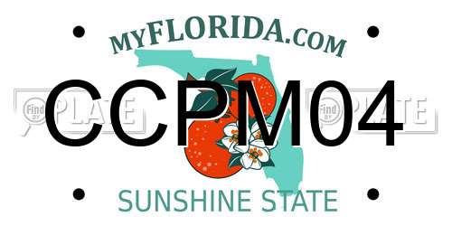 CCPM04 Florida License Plate